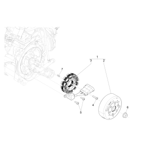 Ignition - Stator - Flywheel Piaggio NRG Power 50 2-stroke LC Euro 4
