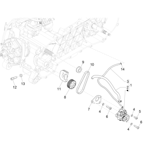 Piaggio NRG Power 50 2-stroke LC Euro 4 oil pump