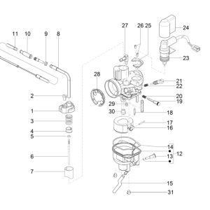 Carburettor parts Piaggio NRG Power 50 2-stroke LC Euro 4