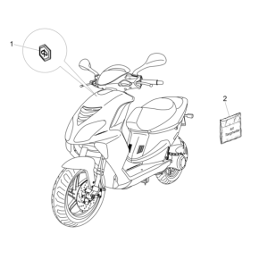 Emblems - Decals - Logo Piaggio NRG Power 50 2-stroke LC Euro 4