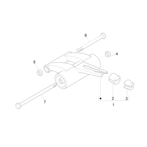 Piaggio NRG Power 50 2-stroke LC Euro 4 engine suspension