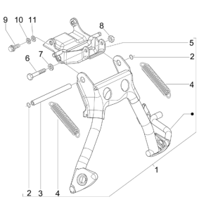 Piaggio NRG Power 50 2-stroke LC Euro 4 center stand