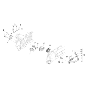 Starter motor - Bendix Piaggio NRG Power 50 2-stroke LC Euro 4