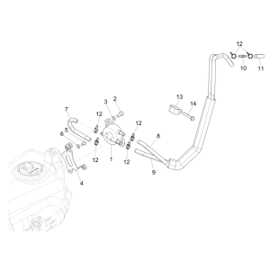 Piaggio NRG Power 50 2-stroke LC Euro 4 petrol pump