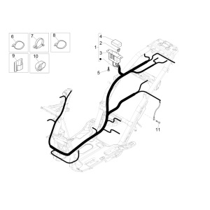 Main cable group Piaggio NRG power H2O E4