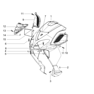 Piaggio NRG Power 50 2-stroke LC Euro 4 front cover