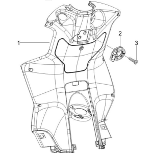 Piaggio NRG Power 50 2-stroke LC Euro 4 leg shield