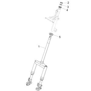 Front fork - Piaggio NRG Power 50 2-stroke LC Euro 4 headset