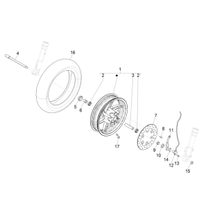 Piaggio NRG Power 50 2-stroke LC Euro 4 front wheel