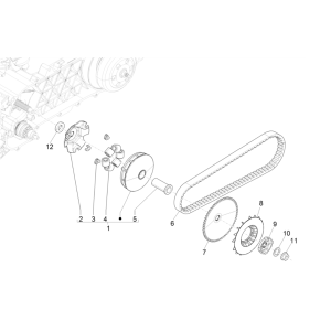 Variator Piaggio NRG Power LC Euro 4