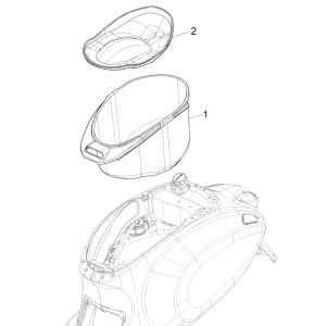 Vespa Sprint 150 3V IE ABS Euro 3 2015 Helmet Box