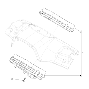 Speedometer - Cockpit Vespa Sprint 150 3V IE ABS Euro 3 2015