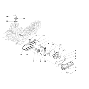Vespa Sprint 150 3V IE ABS Euro 3 2015 oil pump