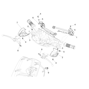 Switches - Pushbuttons Vespa Sprint 150 3V IE ABS Euro 3 2015