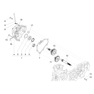 Gear - Transmission Vespa Sprint 150 3V IE ABS Euro 3 2015