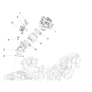 Throttle body - Injector - Intake manifold Vespa Sprint 150 3V IE ABS Euro 3 2015