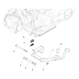Center stand Vespa Sprint 150 3V IE ABS Euro 3 2015
