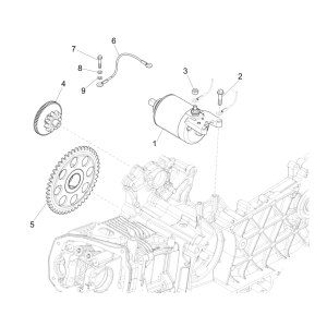 Starter Motor - Starter Gear Vespa Sprint 150 3V IE ABS Euro 3 2015