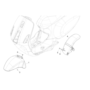 Front fender - Mudguards Vespa Sprint 150 3V IE ABS Euro 3 2015