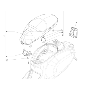 Vespa Sprint 150 3V IE ABS Seat Euro 3 2015
