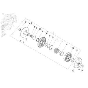 Clutch Vespa GTS 300 Super HPE 4V IE ABS Euro 5 2020-2022