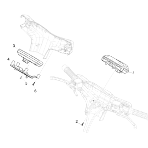 Speedometer - Cockpit Vespa GTS 300 Super HPE 4V IE ABS Euro 5 2020-2022