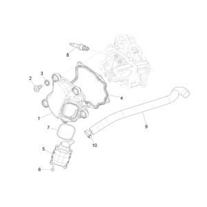 Valve Cover - Spark Plug Vespa GTS 300 Super HPE 4V IE ABS Euro 5 2020-2022