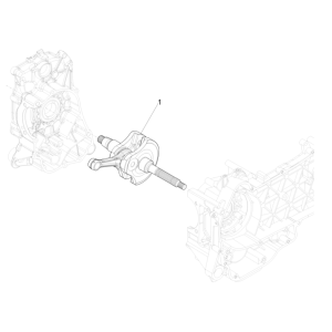 Crankshaft Vespa GTS 300 Super HPE 4V IE ABS Euro 5 2020-2022