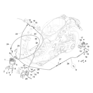 Brake parts - Vespa GTS 300 Super HPE 4V IE ABS Euro 5 2020-2022