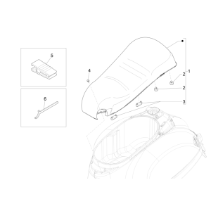 Saddle Vespa GTS 300 Super HPE 4V IE ABS Euro 5 2020-2022