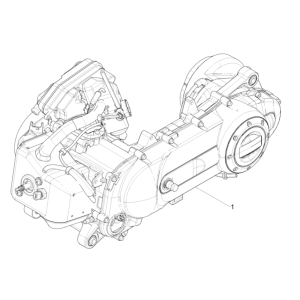 Piaggio Typhoon 50 2-stroke Euro 4 2018-2020 complete engine block