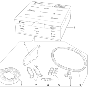 Piaggio Typhoon 50 2-stroke Euro 4 2018-2020 maintenance package