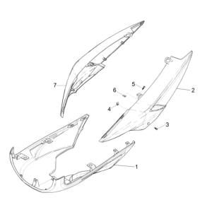 Motorcycle screens - spoiler Piaggio Typhoon 50 2-stroke Euro 4 2018-2020