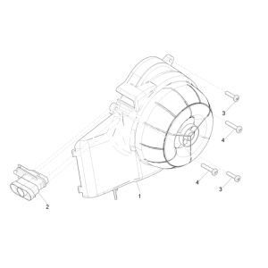 Flywheel cover Piaggio Typhoon 50 2-stroke Euro 4 2018-2020
