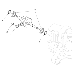 Piaggio Typhoon 50 2-stroke Euro 4 2018-2020 crankshaft