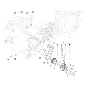 Piaggio Typhoon 50 2-stroke Euro 4 2018-2020 oil pump