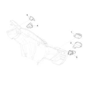 Switches - Push Buttons Piaggio Typhoon 50 2-stroke Euro 4 2018-2020