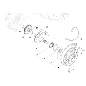 Gearing - Piaggio Typhoon 50 2-stroke Euro 4 2018-2020 transmission