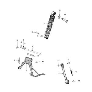 Shock Absorber- Standard Peugeot Vivacity 3 4-Stroke