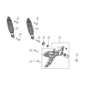 Rear shock absorber Kymco People One 125i