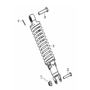 Shock Absorber Generic Cracker red 2009 2-stroke 25