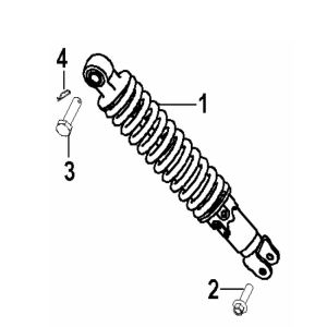 Shock absorber Generic Ideo blue 2007 2-stroke 25