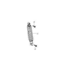 Shock absorber Kymco Agility 16'+ 4t matt metalic blue