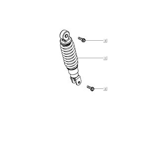 Shock absorber Kymco City 16' 4-stroke dark grey