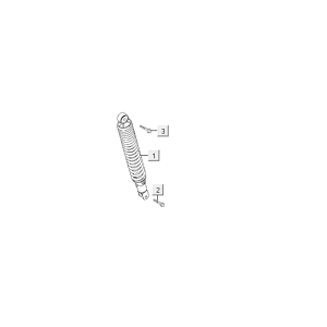 Shock absorber Kymco VP50i injection euro 4 renault brown