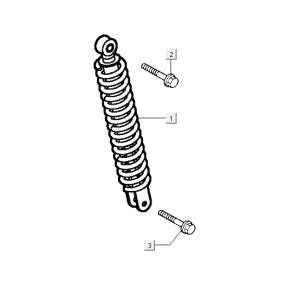 Shock absorber Kymco Yup 2t ac blue