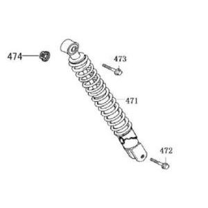 Shock absorber Neco Borsalino Oro brown