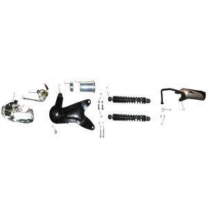 Shock Absorber Turbo Cx-50 4-stroke