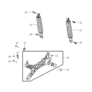 shock absorbers AGILITY CITY 16 4T 125