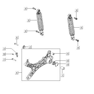 shock absorbers AGILITY CITY 16 4T 150